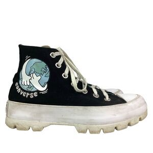 Converse CTAS Lugged High -Women's Sz 6.5 -Love Your Mother -Black Shoes 572565C